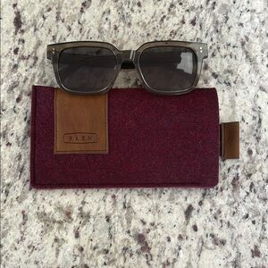 RAEN Gray Sunglasses with Case